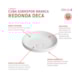 Cuba Sobrepor Redonda Branco Deca  40cm - d7176c8b-8efd-4c60-9a32-1e46cdc69f0c