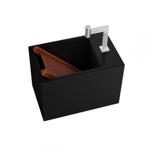 Cuba Suspensa Com Mesa 56x35cm L116 Ébano Deca - Imagem principal - 14346756-ce18-445c-b662-e6b0734027d2