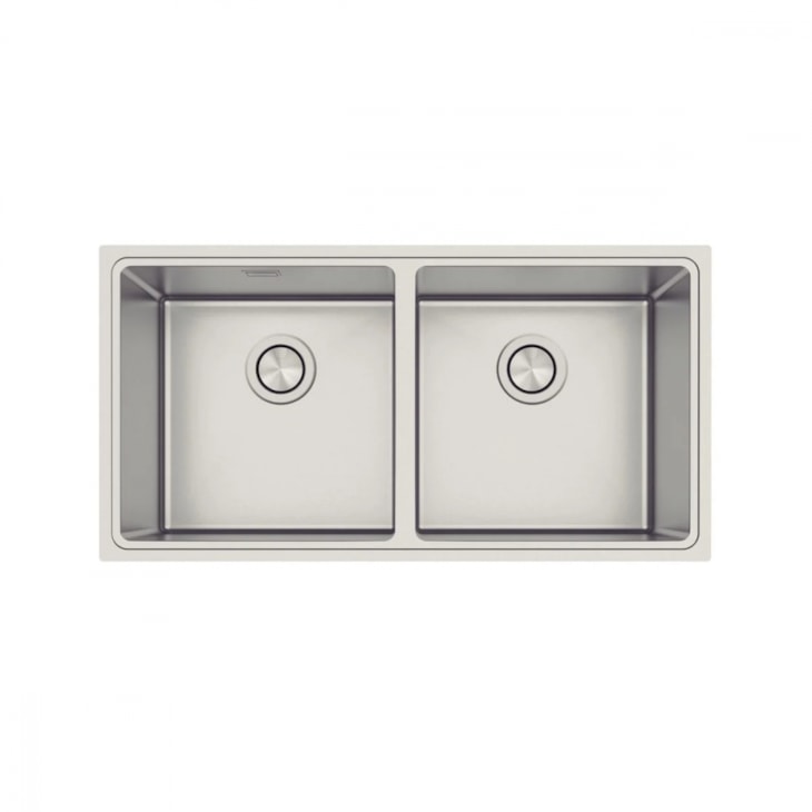 Cuba Tramontina Quadrum 2c 40 Em Aço Inox Com Acabamento Scotch Brite