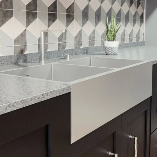 Cuba Tramontina Quadrum 2c 40 Em Aço Inox Com Acabamento Scotch Brite ...