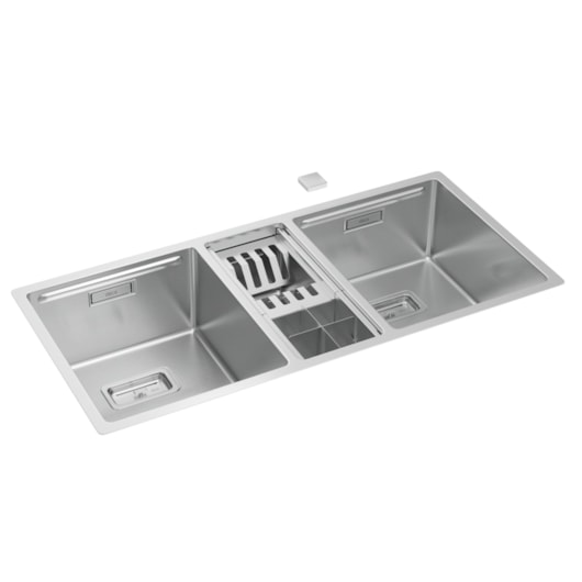 Cuba Tripla De Cozinha Wish Inox Deca 93x44x20cm - Imagem principal - 0fec5fc8-2a0c-418f-b169-ea2a9758faad