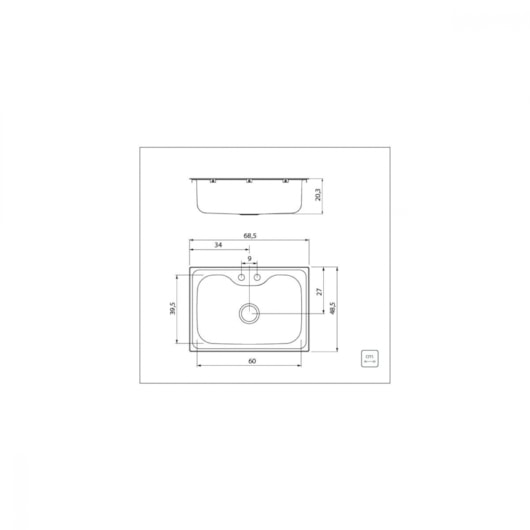 Cuba Undermount Morgana Aço Inox Com Acessórios Escovado Tramontina 69x49cm - Imagem principal - d3563235-f852-407a-a71a-ce50bbda01c7