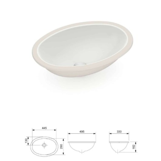 Cupa Embutir Oval Incepa Biscuit Incepa 49,5x33cm - Imagem principal - b26cbd38-30a3-4a87-a21b-3fda245dada4