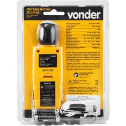 Decibelimetro Digital DDV130 Vonder - Imagem principal - 70aca1bf-0592-4bcd-9d3e-858e0b82c719