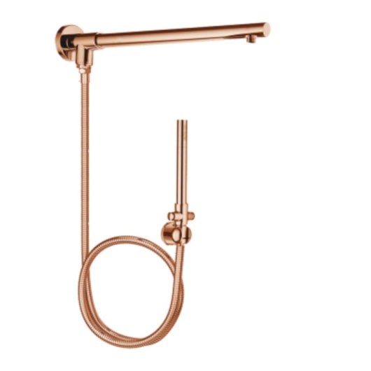 Desviador Com Braço Redondo Flexível Ducha Manual Rb8321 Rose Gold Rubinettos - Imagem principal - e407c2ed-1c6a-4b36-a87e-1a1786f450d4