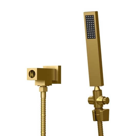 Desviador Com Ducha Quadrado Flex 2985 D'oro Vecchio Fani Metais - Imagem principal - 727f8730-eae3-4a9b-bc95-466083fc662b