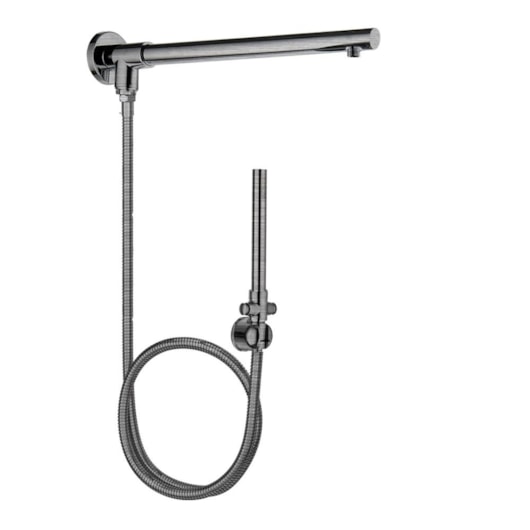 Desviador De Chuveiro Redondo Flexível Com Braço Rb321r Aço Escovado Rubinettos 2m - Imagem principal - 0b73480f-9cb7-4265-922e-f52a4bbf4354