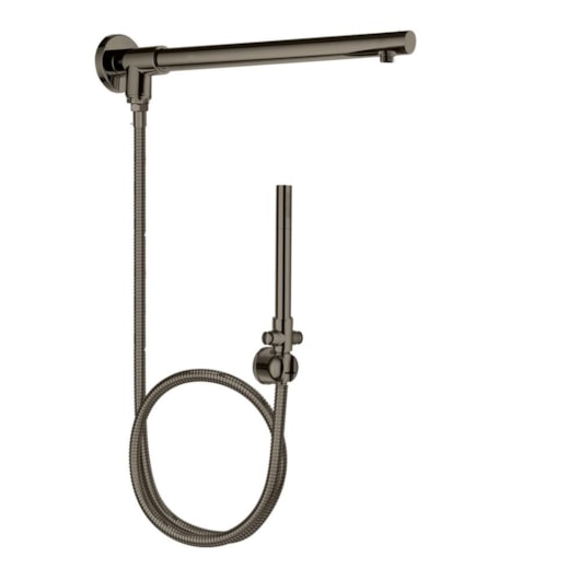 Desviador Para Chuveiro Com Braço Redondo Flexível 2M E Ducha Manual Kr145 Onix Matte Kromma - Imagem principal - 45bad5fa-e13b-4ec1-b765-b724c4923fec