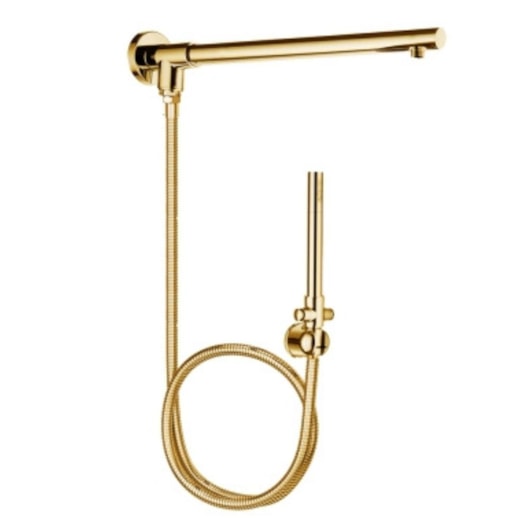 Desviador Para Chuveiro Com Braço Redondo Flexível E Ducha Manual Rb7321 Dourado Rubinettos 1,5m - Imagem principal - d5e9e4e2-c381-4fe7-b5b7-ccbf6ce75045