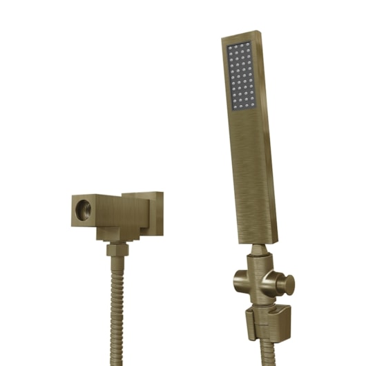Desviador Quadrado Para Chuveiro Com Ducha Flexível Metal 180cm 2985 1/2 Ouro Velho Fani - Imagem principal - e1b1b663-f0fd-43e5-9524-36237a27e34a