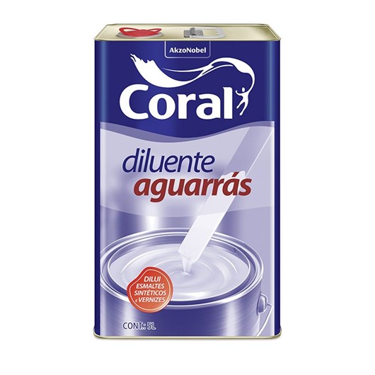 Diluente Aguarras Incolor 5l Coral - Imagem principal - cdae9934-dc88-4f70-92c0-746c459ca861