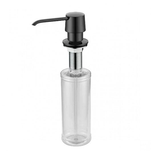 Dispenser de Sabão Embutido Preto 300ml - Imagem principal - 5ef20b8b-f8a8-4344-bee4-aecf25558199