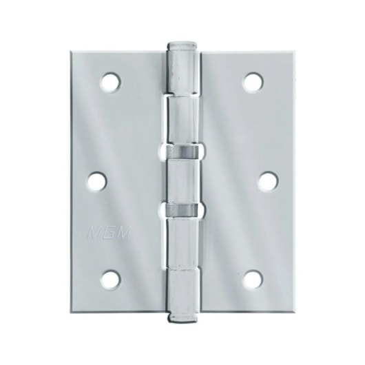 Dobradiça Em Aço Com Anel Cartela Com 3 Unidades Cromado MGM 3,5x3cm - Imagem principal - 207140ad-bbbd-4e59-a3ac-54a559d466e1