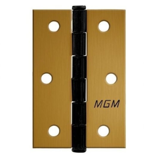 Dobradiça Em Aço Pacote Com 3 Unidades Bronze Latonado MGM 3x2,5 - Imagem principal - fcd138da-dc41-4f1e-b365-d63632741ba3