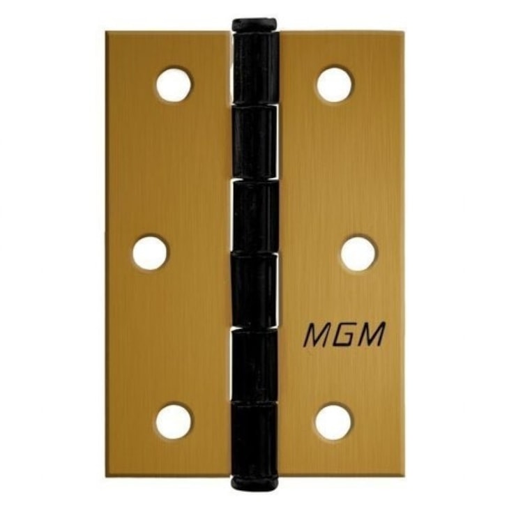 Dobradiça Em Aço Pacote Com 3 Unidades Bronze Latonado MGM 3x2,5