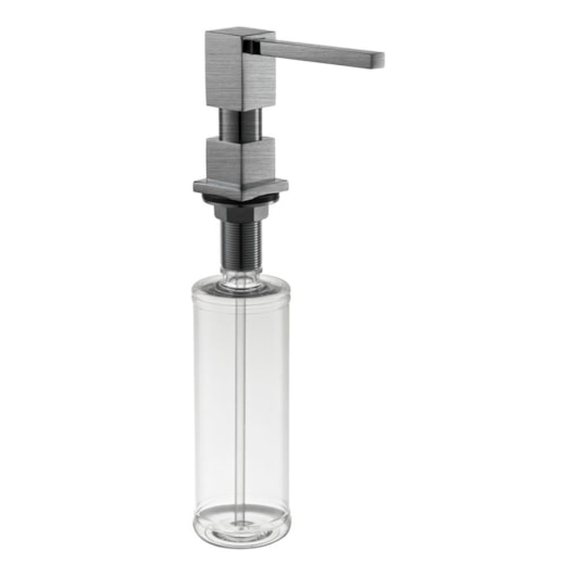 Dosador De Detergente Líquido Quadrado 837 Aço Escovado Rubinettos - Imagem principal - f214ef44-4382-4831-be81-c19d88127d18