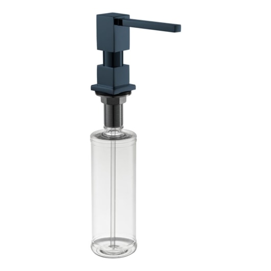 Dosador De Detergente Líquido Quadrado 837 Azul Matte Rubinettos - Imagem principal - 058c7240-df5d-4fa4-ab8f-606fb95f3ef4