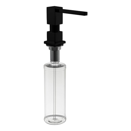 Dosador De Detergente Líquido Quadrado 837 Black Matte Rubinettos - Imagem principal - 76867925-710c-4585-ad9b-c5342731e04e