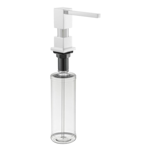Dosador De Detergente Líquido Quadrado 837 Branco Matte Rubinettos - Imagem principal - 46831be9-1cb1-4187-8222-ec110532b7f5