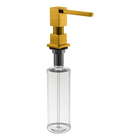 Dosador De Detergente Líquido Quadrado 837 Bronze Escovado Rubinettos - Imagem principal - 25d8b056-30d7-4cac-b476-3175a7ef61cd
