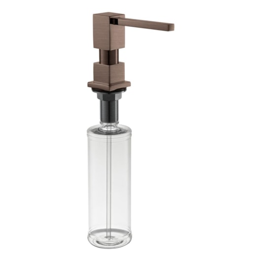 Dosador De Detergente Líquido Quadrado 837 Bronze Hera Rubinettos - Imagem principal - e02e2368-cb77-4ccd-ab00-623a1ba09dc3