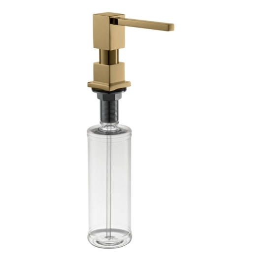 Dosador De Detergente Líquido Quadrado 837 Champagne Matte Rubinettos - Imagem principal - ea2534ac-95b8-410e-89c6-a77292fffe4c