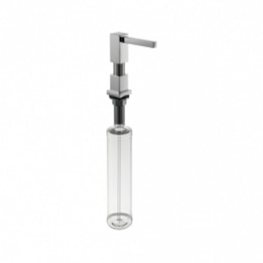 Dosador De Detergente Líquido Quadrado 837 Cromado Rubinettos - Imagem principal - 4c32ab96-ad9a-4166-b3e7-862173510dc2