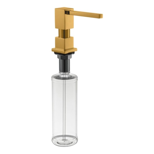 Dosador De Detergente Líquido Quadrado 837 Gold Matte Rubinettos - Imagem principal - 29a1e098-5da7-48ee-807a-3eaf24d4830f