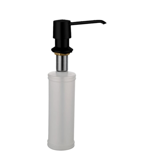 Dosador De Detergente Líquido Redondo 835 Black Matte Rubinettos - Imagem principal - c7963920-e22f-4822-b62d-cb816517f881