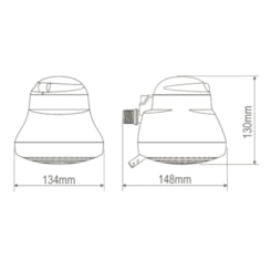 Ducha 4T Faminho Blister Branca Fame 220V 6800w