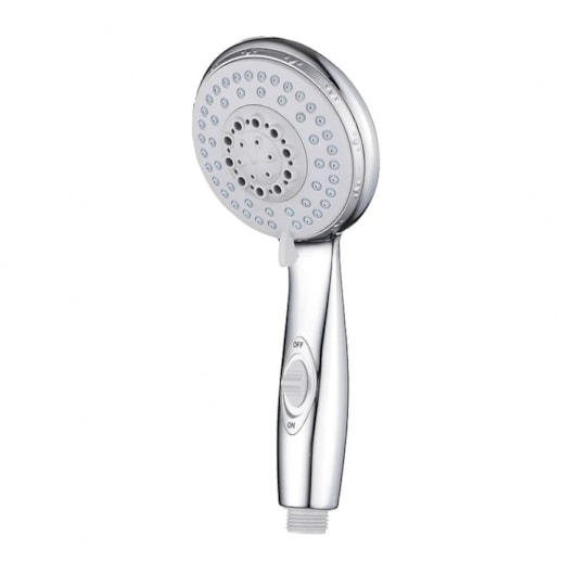 Ducha ABS De Punho Com Botão Cromado Lexxa - Imagem principal - 412420b0-a709-4664-be41-357202bf2b14