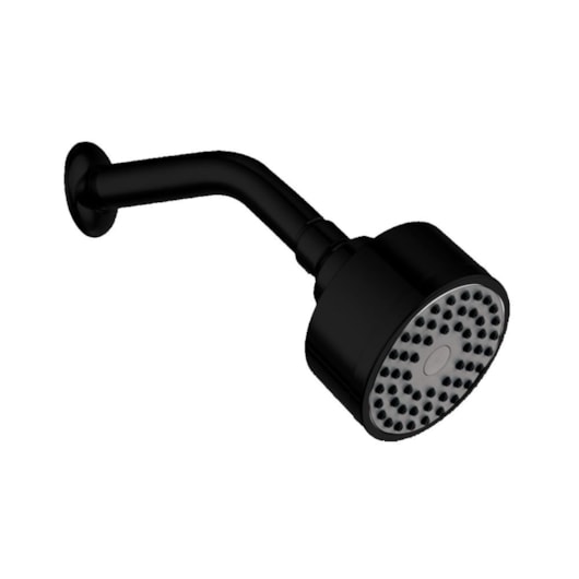 Ducha Articulada Abs 8cm Kr236 Black Matte Kromma - Imagem principal - ccc022cd-198c-4069-aedf-2b1b51f12186
