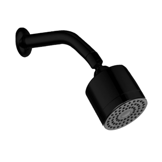 Ducha Articulada Com Braço De Parede Abs 4075d Black Matte Rubinettos - Imagem principal - f0480de3-d02c-43e0-8dcb-43b1d4f038ee