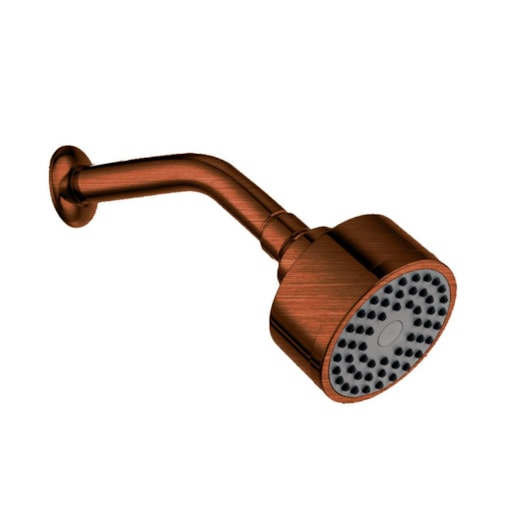 Ducha Articulada Com Braço De Parede Redonda Abs Kr236c Cobre Escovado Kromma - Imagem principal - 98c9b1f8-7a90-440b-952d-2c29692a7c91