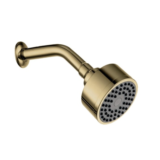 Ducha Articulada Em Abs Redonda De Parede Com Braço 15cm Kr236c Champagne Matte Kromma 8cm - Imagem principal - 092d9d40-4f1d-4c7c-9136-50cfb483fdf6