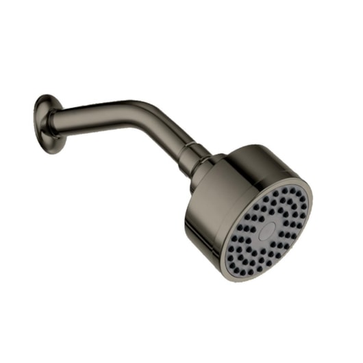 Ducha Articulada Em Abs Redonda De Parede Com Braço 15cm Kr236c Onix Matte Kromma 8cm - Imagem principal - 3dc9021f-c0ba-490a-b297-a1789d794488