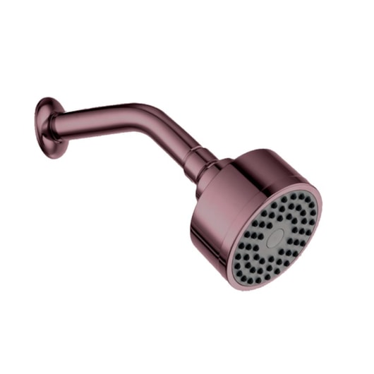 Ducha Articulada Em Abs Redonda De Parede Com Braço 15cm Kr236c Rosê Matte Kromma 8cm - Imagem principal - 9a4e6981-c520-496a-9ea8-06bd454b5746