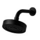 Ducha Com Braço De Parede Em Abs Black Matte Drop 12cm - 57400b24-816c-4864-b437-03199bdd5c2f