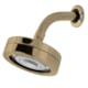 Ducha Com Braço De Parede Em Abs Dourado Escovado Drop 12cm - ea4de9f7-fe44-4458-b7f2-ae91d12bb5d9