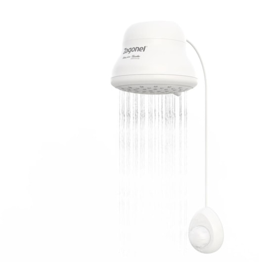 Ducha De Banho Master Eletrônica Branco Zagonel 7500W 220V - Imagem principal - 7a8006de-8165-41a9-8e45-c2b32c356d90