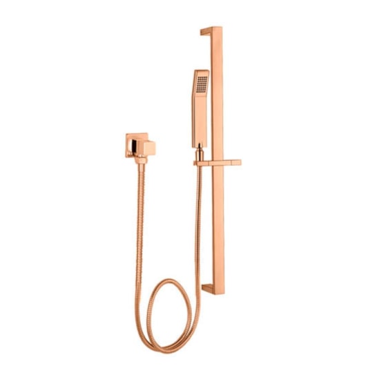 Ducha De Barra Para Box e Banheira Com Regulagem Flexível De Metal RB81510 Rose Gold Rubinettos 1,5m - Imagem principal - a09fd27b-a538-431f-bfbf-fb8add155f2d