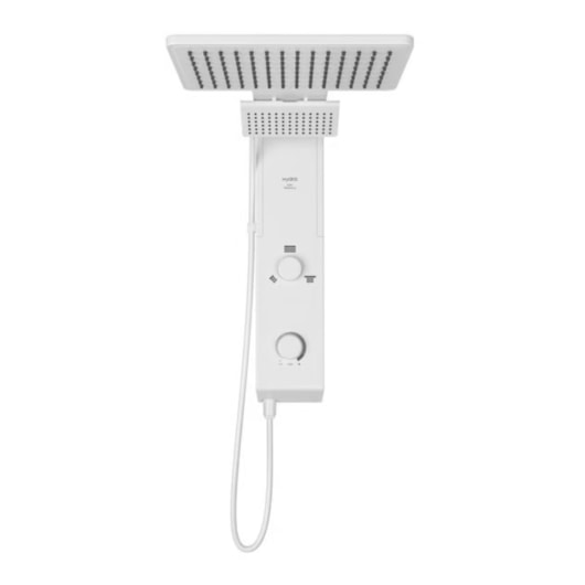 Ducha de Parede Hydra Falls Power Branco 7700W 220V - Imagem principal - f0f890d6-c4b6-4c08-b1c9-0bc9b967a3b4