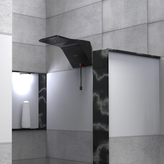 Ducha Elétrica Ducali Black Zagonel 6800W 220V - Imagem principal - 8f229aa4-94a9-49e2-a02f-992a47c25a18