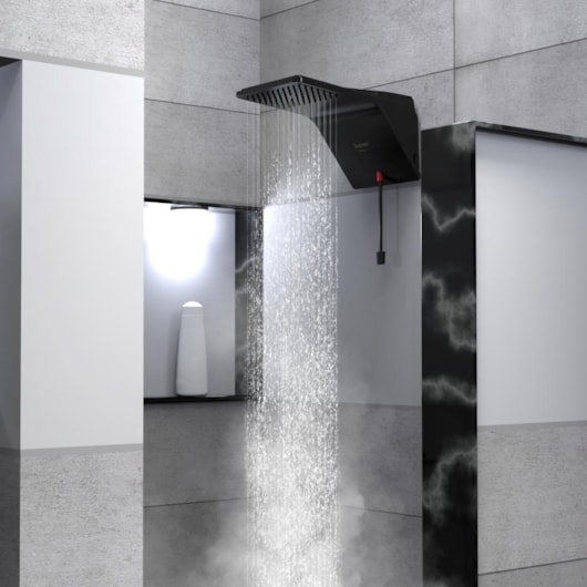 Ducha Eletrônica Ducali Black Zagonel 5500W 127V - Imagem principal - 359ee6d9-5a66-43c3-85f1-1de40d574af7