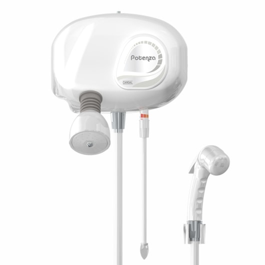 Ducha Eletrônica Pressão Com Desviador Aquecedor 030 Potenza Branco Cardal - Imagem principal - f7f8fed7-b5e1-446d-ba9b-31592bca33d2