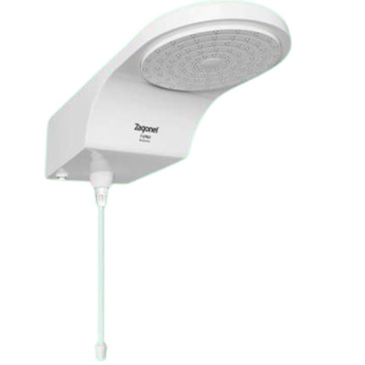 Ducha Fitpro Eletrônica 6800W 220V Branco Zagonel - Imagem principal - 6920ba49-6bd1-4c7e-87c9-7231125b0251