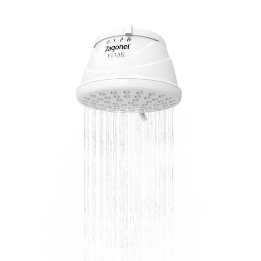 Ducha Fluir 4 Temperaturas Branco Blindada Zagonel  5500W 127V - Imagem principal - f933803b-02fa-4ea4-9384-e1b18c56030f