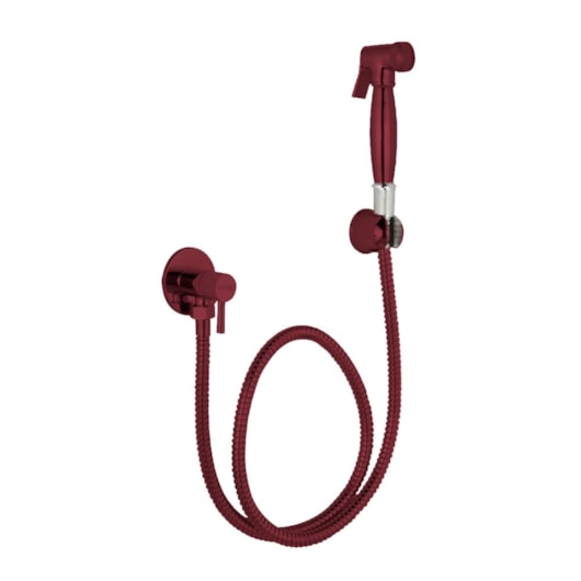 Ducha Higiênica 1/4 Volta Com Flexível 1M Kr506 Marsala Matte Kromma - Imagem principal - 70c80695-2d94-4f57-8a43-7d1aaac00630