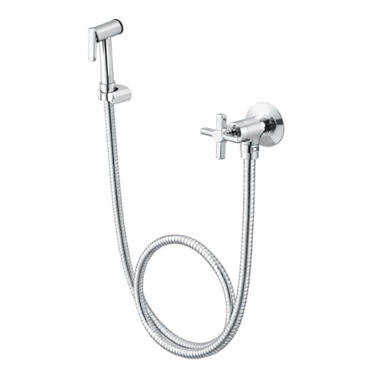 Ducha Higienica 1851 Gatilho Metal C22 Cromado Meber 120 cm - Imagem principal - ae6050b5-20ed-4c2d-b6d8-cd1651905c8a