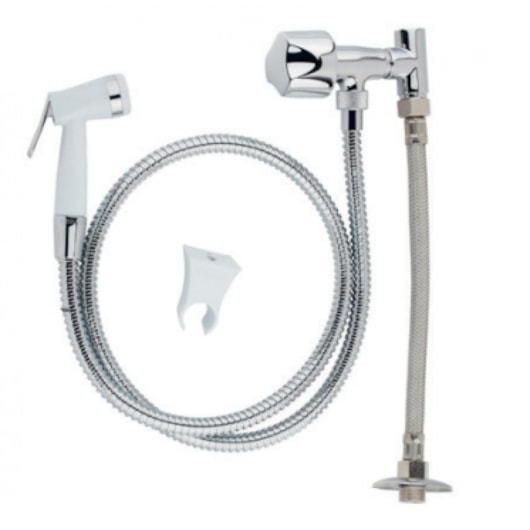 Ducha Higiênica Acqua Jet Para Caixa Acoplada Digital Line Cromado Fabrimar - Imagem principal - b5bd9e26-9db6-4892-9ef9-1b759e0c61ba